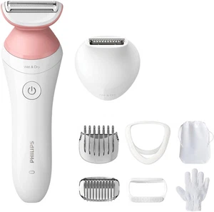 Philips - Lady Electric Shaver Series 6000, Cordless with 7 Accessories - White - Picture 1 of 6