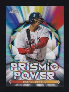 2021 Topps Chrome #PP-12 RAFAEL DEVERS Boston Red Sox PRISMIC POWER Insert - Picture 1 of 2