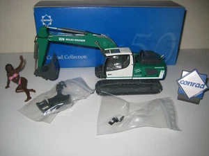 LIEBHERR R 922 BAGGER TIEFLÖFFEL + GREIFER WILKO WAGNER #2948.5 CONRAD 1:50 OVP - Picture 1 of 6