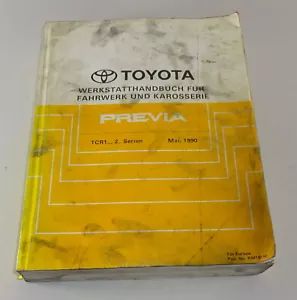 Manual de Taller Toyota Previa Serie TCR10, 11 / TCR20, 21 Stand 05/1990 - Imagen 1 de 1