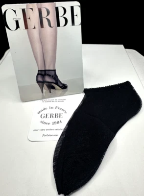 Gerbe Socquette Ankle Socks Noir  Made in France New With Tags(Choose Size) - Image 1 of 4