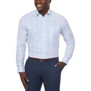 Calvin Klein Men's Wrinkle Free Dress Shirt, Light Blue, Size M (15-15.5-36/37) - Picture 1 of 8