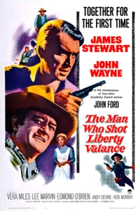 The Man Who Shot Liberty Valance 1962 Stewart Wayne Movie Poster Film Art Print - Picture 1 of 1