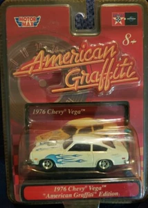 Motormax 1976 Chevrolet Vega 1:64 Diecast Car White American Graffiti Edition - Picture 1 of 3