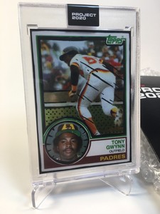 Topps Project 2020 #64 1983 Tony Gwynn by Joshua Vides PR /3368 Padres with Box