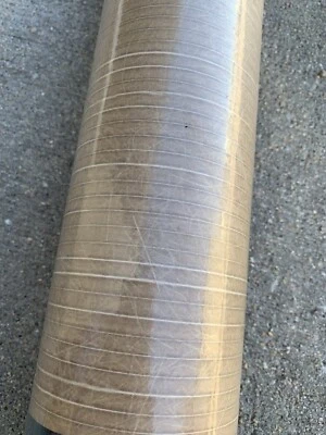 Ralph Lauren Wallpaper Double Roll Tan/Beige Striped Leathery Look ~ New Sealed - Image 1 of 4