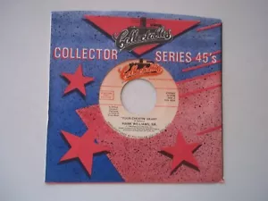 HANK WILLIAMS, SR. - Your Cheatin' Heart / Cold Cold Heart 45 RPM 7" Record 1986 - Foto 1 di 6