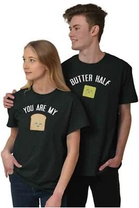 Cute Foodie Funny Pun Matching Couples Gift Womens or Mens Crewneck T Shirt Tee - Picture 1 of 9