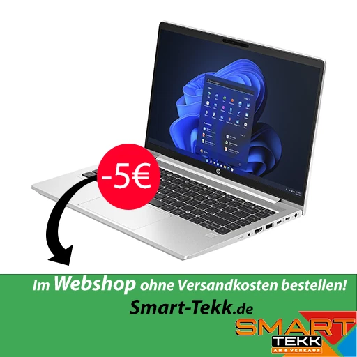 HP ProBook 440 G10 Wolf Pro Security Edition 14 Zoll (512GB SSD, Intel Core i5-1335U, 1,30GHz, 16GB RAM) Notebook - Pike Silver Aluminium (7L6Y8ET)