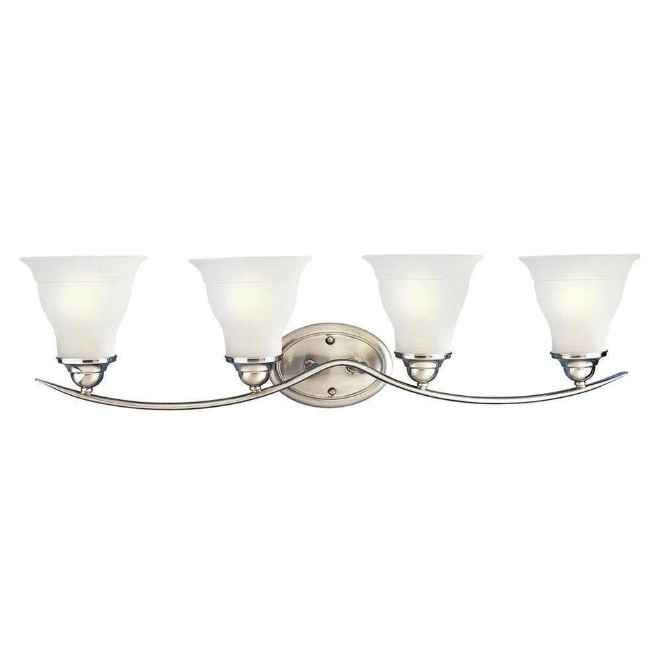 Progress Lighting P3193-09 Brushed Nickel Trinity 4 Light Bath Bracket P3193