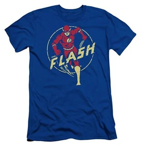 DC Comics The Flash Big Kids Royal Blue Unisex T-Shirt NWT - Picture 1 of 2