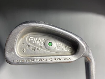 Ping Eye 2 Green Dot 6 Iron RH  Regular Flex Steel 37” Original Ping Grip. - Image 1 of 4
