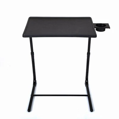 LOTOLE Portable & Foldable Comfortable Adjustable Laptop Tray Table Stand Black - Image 1 of 4