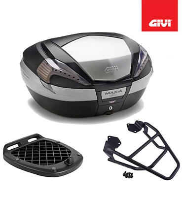 GIVI KIT BAULETTO NERO V56NT + PIASTRA YAMAHA XT 1200Z SUPER TENERE 2013 - Immagine 1 di 4