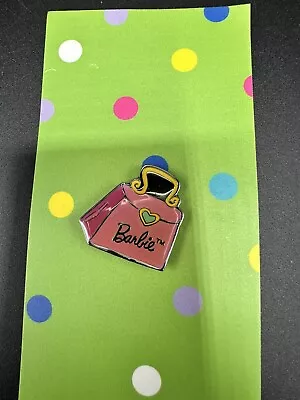 Barbie Enamel Pink Purse Pin New in Original Package Mattel 1999 Vintage - Image 1 of 3