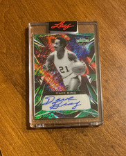 Dave Bing 2023 Leaf Vibrance Green Shimmer Auto BA-DB1 Pistons Celtics 1/7 HOF