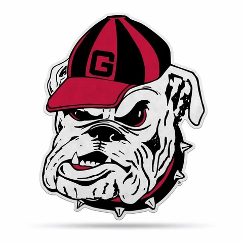 Georgia Bulldogs 18"x18" Mascot Felt Pennant [NEW] NCAA Sign Banner Wall Cave Cover