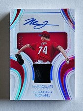 Mick Abel 2023 Panini Immaculate Material Signatures Auto Patch 04/25 Phillies