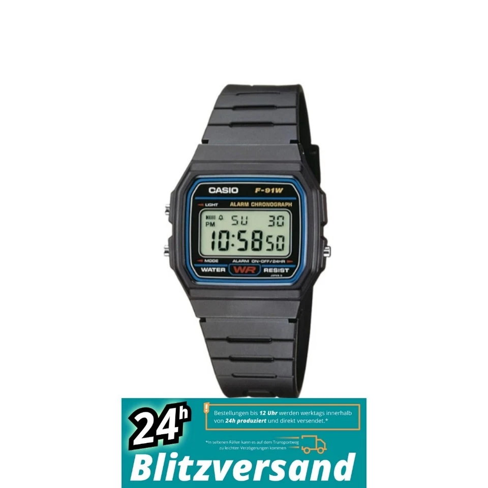 Casio Collection F-91W-1XY Armbanduhr für Herren