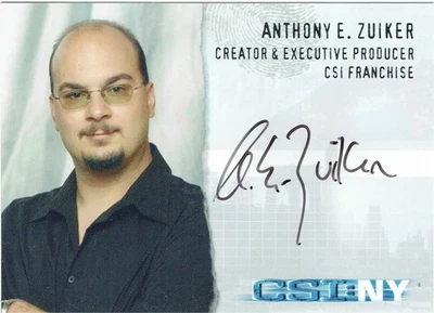 CSI New York Series 1 2005 Autograph Auto CSI-NY-A2 Anthony E. Zuiker - Creator - Image 1 of 3