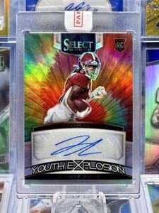 2023 Select Rookie /25 AUTO Autograph Tie Dye Prizm Jahmyr Gibbs Alabama Lions - Picture 1 of 2
