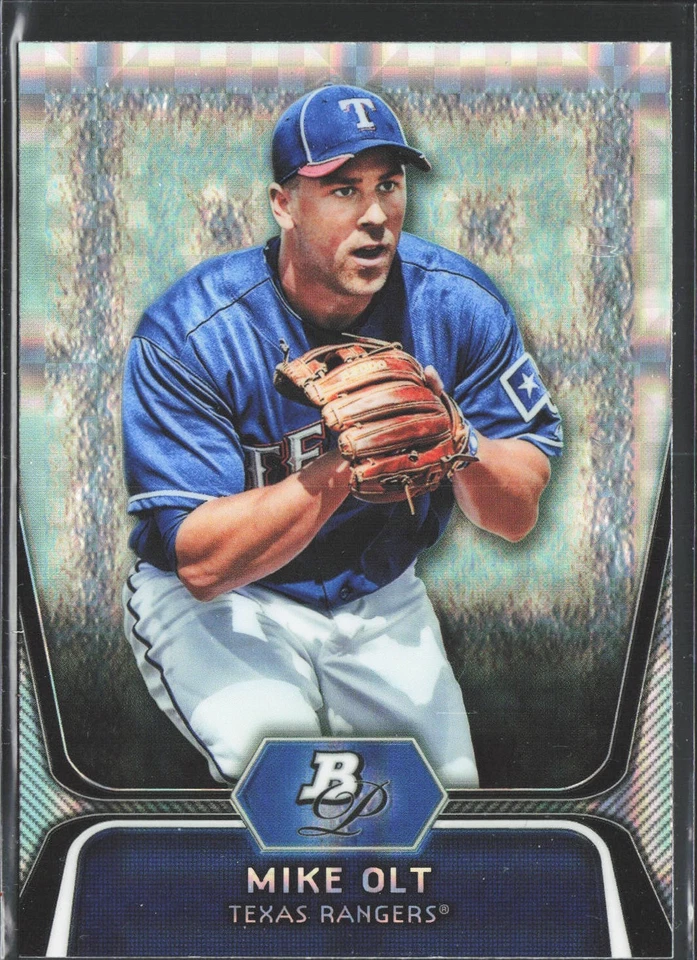 2012 Bowman Platinum #BPP30 Mike Olt Prospects X-Fractors - Image 1 of 2