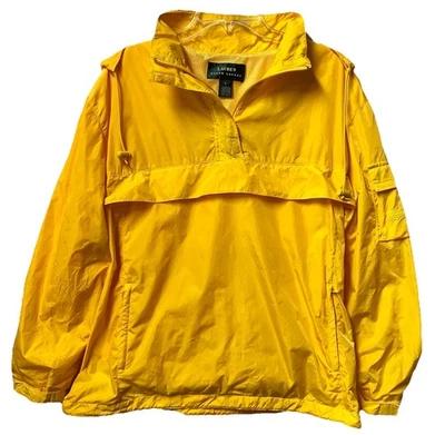 Lauren Ralph Lauren Men’s Large Yellow Pullover Windbreaker Jacket - Image 1 of 4
