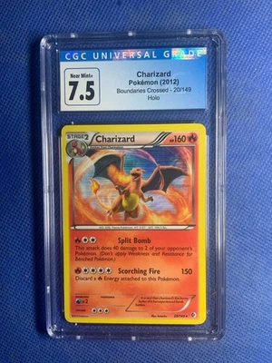 2012 Charizard Holo #20 B&W Boundaries Crossed CGC 7.5 - Image 1 of 2
