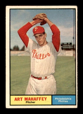 1961 Topps #433 Art Mahaffey  VG/VGEX X3119533 - Image 1 of 3