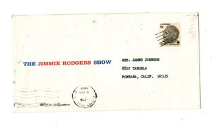 pop singer Jimmie Rodgers (1933-2021) envelope for his 1969 television series - Picture 1 of 4