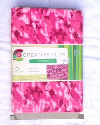 TELA FRANELA CAMUFLAJE ROSA 2 yardas Algodón 42x72 Foto 1 de 3