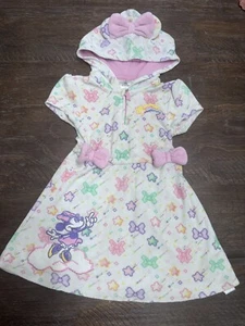 Disney Store Minnie Mouse Girls Hooded Swim Cover Up - Picture 1 of 7