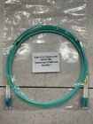 1.5m aqua fibre optic patch cable LC-LC duplex 50/125 om3