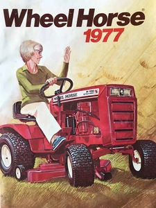 Folleto publicitario original 1977 rueda caballo tractor cortacésped - Imagen 1 de 12