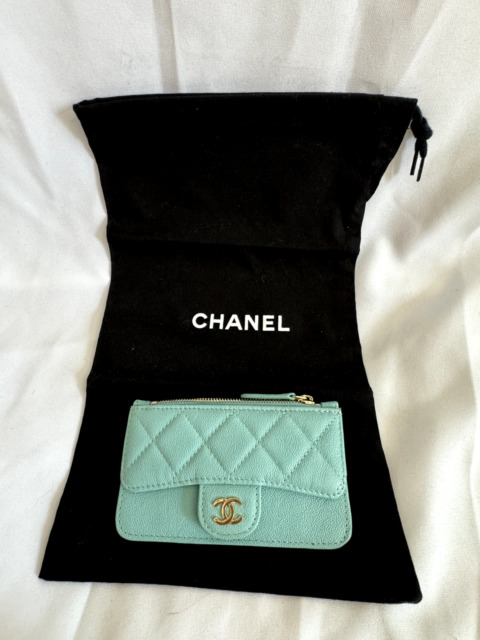 chanel quilted caviar wallet products for sale