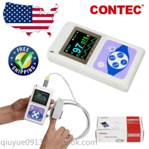 Contec Adult finger clip Pulse Oximeter Spo2,PR Monitor USB hospital, oxygen bar - Picture 1 of 11