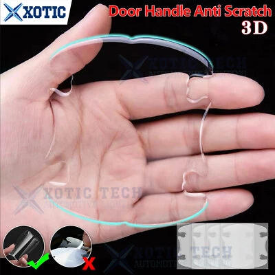 4x 3D Epoxy Scotchguard Clear Scratch Protector Door Handle Cup Film Sticker - Image 1 of 4