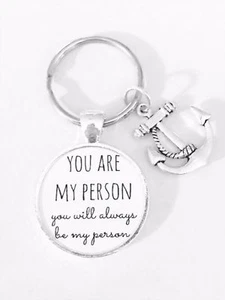 Du bist meine Person Schlüsselanhänger Du bist meine Person Anker BFF Beste Freundin Schwester - Bild 1 von 1