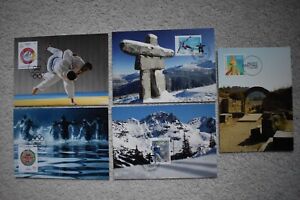 5x Liechtenstein Olympische Spiele Maxikarte Postkarten Briefmarkenhüllen Tokio 2020 2010