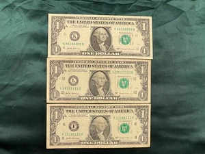 1 $ (3ea.) Ausgefallene fast massive 7 of a Kind 8’s & 1’s 88188888-18111111-111811 - Bild 1 von 4