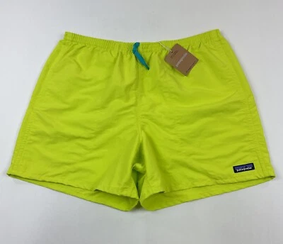 Patagonia Baggie 5" Pantalones Cortos Verde Fósforo Hombres 2XL XXL Traje de Baño Bañador Bañador Foto 1 de 4