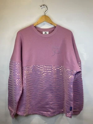 Camiseta Adulto Spirit Walt Disney World 50º Aniversário Lantejoulas EARidescent Tamanho G - Imagem 1 de 4