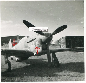 russisches Beute Jagd Flugzeug Jak 1 mit Balkenkreuz in Uman - Bild 1 von 1