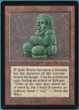 Jade Statue Beta NM Artifact Uncommon MAGIC GATHERING CARD (ID# 235116) ABUGames