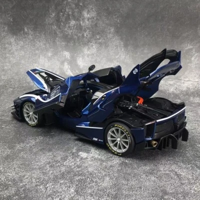 Bburago 1/18  Ferrari FXXK FXX K EVO diecast car model #27 Tour de France Blue - Image 1 of 4