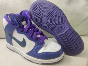 purple Nike Dunk shoes Size 11.5c preschool girls Midnight Navy DH9753-100 - Picture 1 of 11