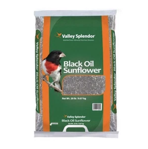 ⚡️ Valley Splendor Black Oil Sunflower Seeds 20lb Bag - Picture 1 of 3