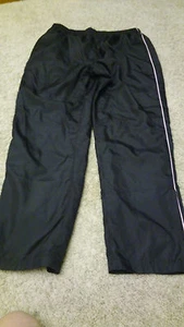 Womens AVIA Athletic Pants Size L Black Pink Pockets Inner Lining NICE! - Picture 1 of 9
