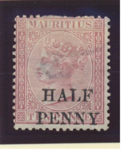 Mauritius Stamp Scott #46, Unused, No Gum, Thin Spot (Dark On Scan) - Picture 1 of 1