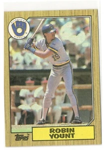 ROBIN YOUNT 1987 Topps #773 HOF Milwaukee Brewers Baseball Card - NRMT - Picture 1 of 2